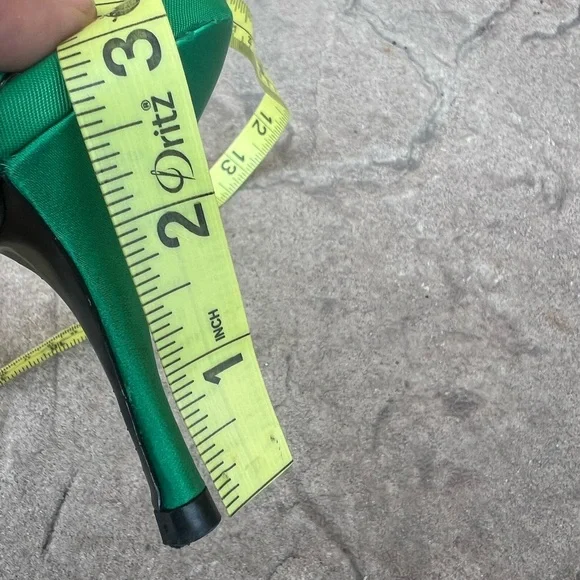 Reiss Bali Emerald Green Midi Heels Strappy Sandals size EU 38 - Picture 14 of 16